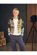 Jeansjacke mit Puffärmeln (Unikat)