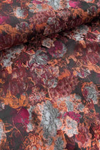 Florale Jacquard-Weste in Magenta